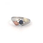 Vintage Black Hills Gold Sterling Silver 925 10k Alexandrite Ring Size 9