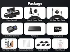REDTIGER 360° 4 Channel 128GB Card Dash cam Dual STARVIS 2 withHardwire Kit