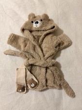 Unisex Dress Gown And Socks Bundle For 0-1 Months Baby In Good Condition