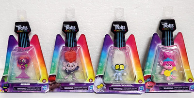 Trolls World Tour Figures Lot of 4 - Barb, Poppy, Diamond, & Mermaid - Hasbro