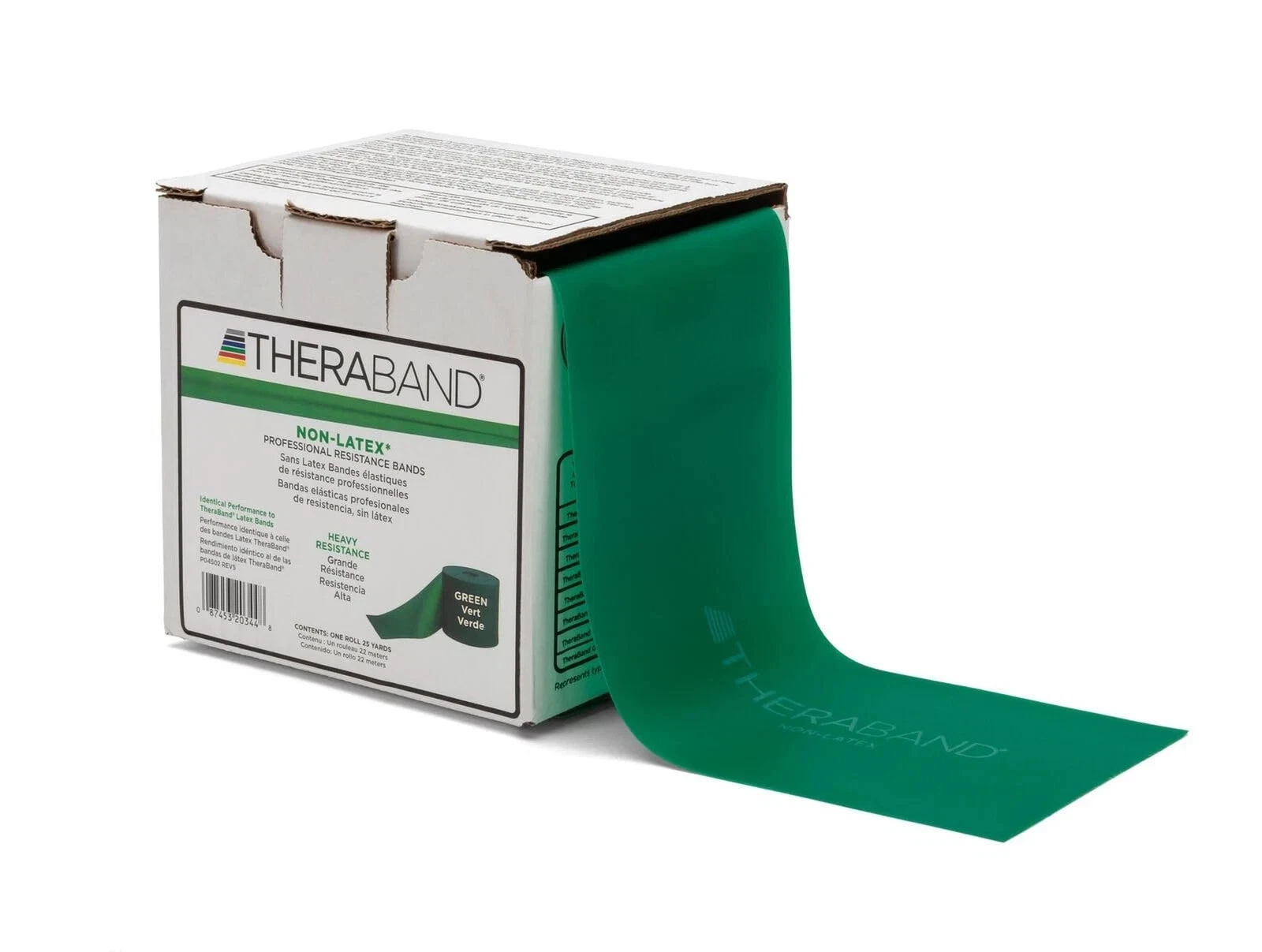 THERABAND Resistance Band 25 Yard Roll, Non-Latex Professional Elastic Stretc...