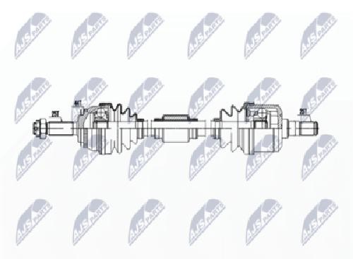 Original NTY Drive Shaft NPW-HY-611 For Hyundai