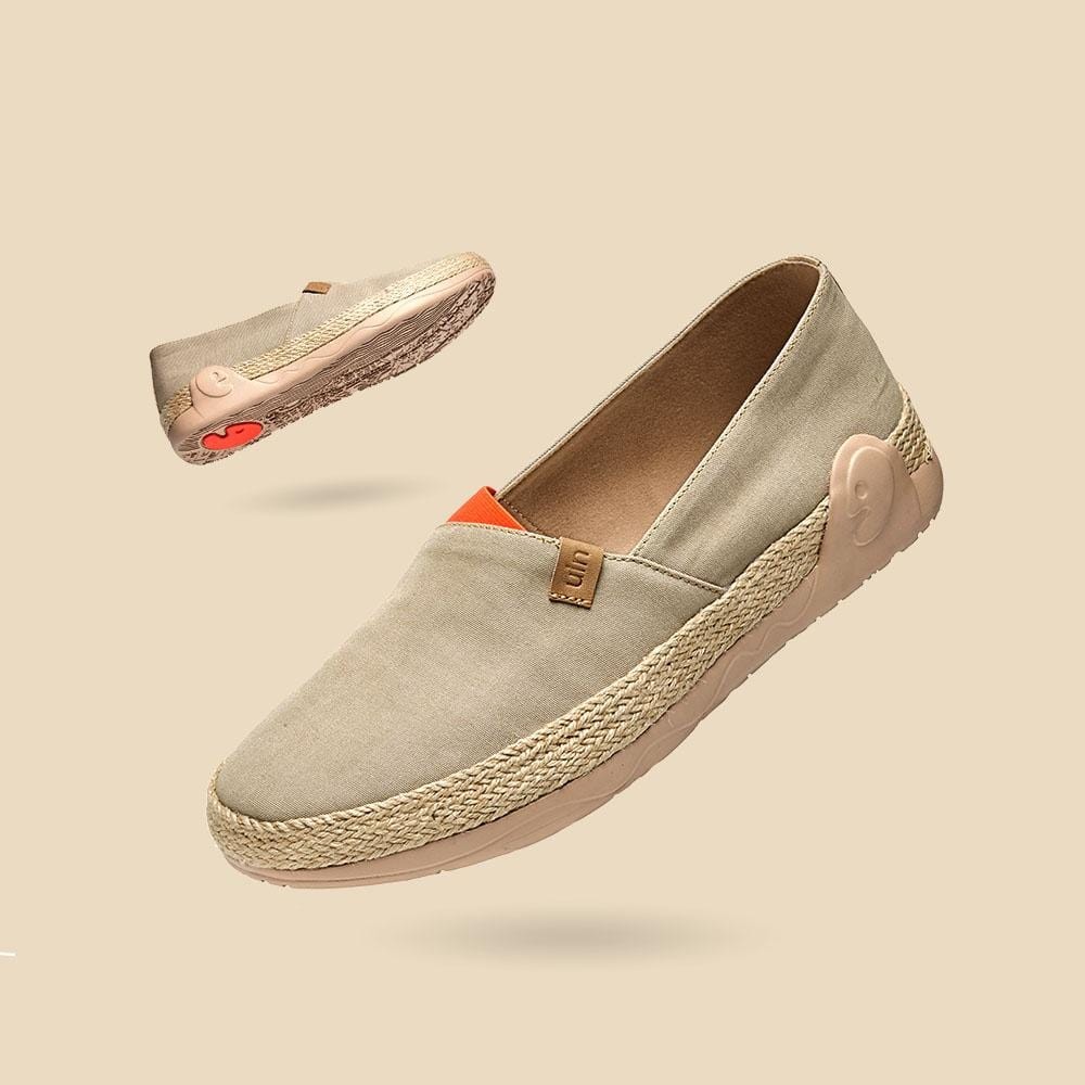 UIN Marbella Caqui, Zapatos Mujer - Alpargatas Lino (Lona)