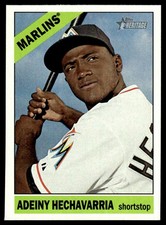Adeiny Hechavarria 2015 Topps Heritage #161 Miami Marlins 26449 Baseball Card