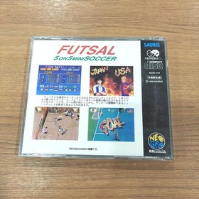 Saurus Futsal 5 on 5 Mini Soccer Neo Geo CD Retro Video Game Excellent Condition