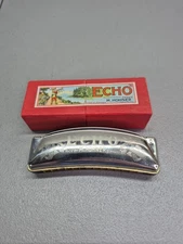 Vintage ECHO XXXXX Harmonica M. Hohner Paris 1937 Original in Box Germany Rare 