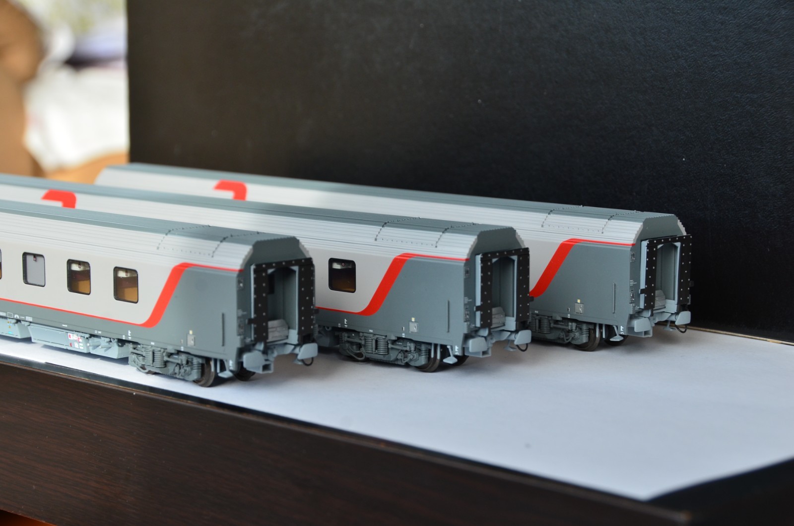 LS Models 48036 RZD MOSCOW-VIENNA International Train 3-Car Set HO RARE ...
