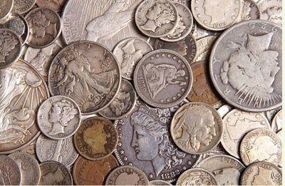 #ad Mixed Grab Bag Of US Coins Old Years And GUARANTEED GOLD AND SILVER $41.99