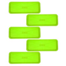 5 Pcs Rectangular Saucer for Plants Rectangle Tray Planter Drip Indoor Planting