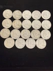 1954 Ben Franklin Half Dollar 90% Silver 19 Coin Lot