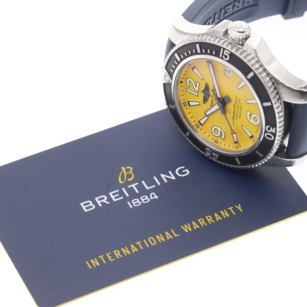 BREITLING Super Ocean 42 A17366 Date yellow Dial Automatic Men's Watch_931995 image 2