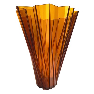 Mario Bellini × Kartell (Italy) Floor Vase, Faceted Injection-Molded PMMA