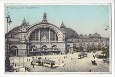 VTG Frankfurt a.M. Hauptbahnhof Germany Tram Unposted Pre-1914 Europe Era