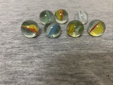 Vintage Vitro Lot Of 8 Cat s Eye Marbles 5/8