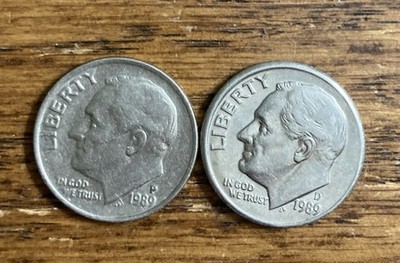 1989 P DHigher Grade AU/BU Roosevelt Dime Free Shipping