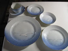 Awesome HTF Bing & Grondahl B&G Seagull Six Piece Place Setting Denmark Mint