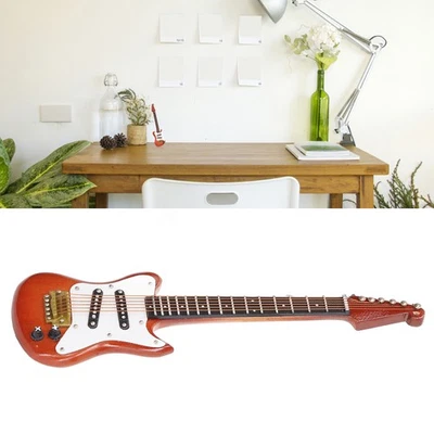 5.9in Mini Guitar Model Delicate Miniature Musical Instrument Guitar Model