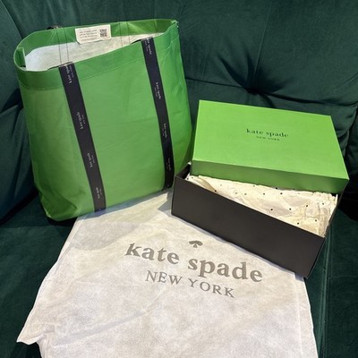 Original Kate Spade grün Einkaufstasche Geschenkbeutel leer Schuhkarton Staubbeutel