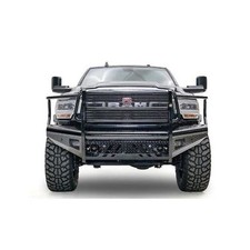 Fab Fours Dr19-s4460-1 Black Steel Front Bumper W Full Guard For Dodge Ram New