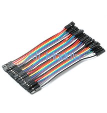 40PIN Dupont Draht Flachband Jumper Kabel 10cm Buchse auf Buchse 1P-1P für Arduino