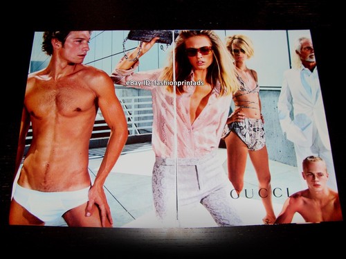 Ancienne PUBLICITÉ IMPRIMÉE GUCCI 8 pages le plus cher 2000 LIISA WINKLER Jacquetta Wheeler GINA GERSHON