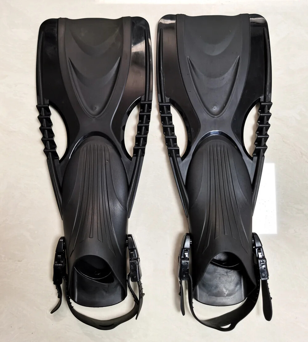 Aqualung scuba diving fins heel flippers with adjustable strap swimming