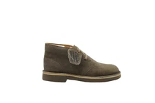 [04839] Clarks Desert Boot TD Boys Toddlers Kids Taupe Distressed Suede Wide