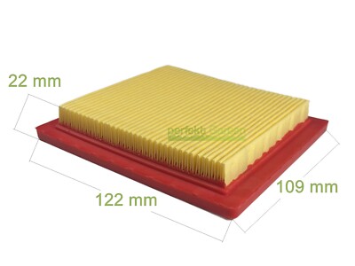 122 x 109 x 22 mm Luftfilter für Rasenmäher von GGP mit China Motor / 1111916901