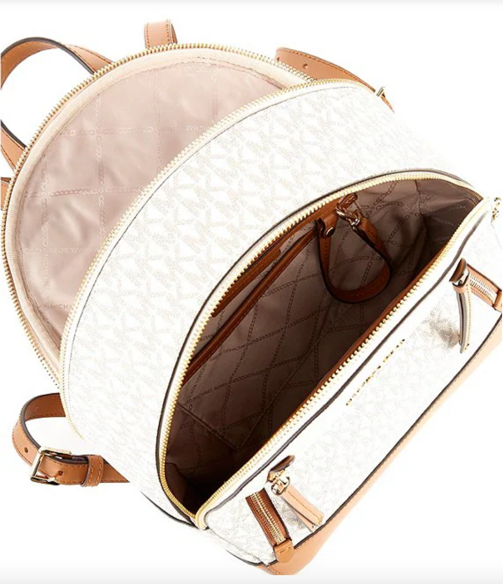 NWT Michael Kors Brooklyn Medium Signature Logo Semi Lux 