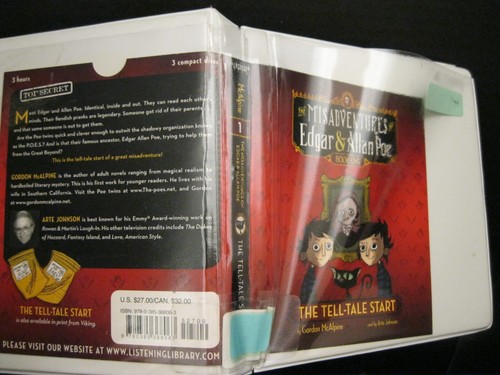 THE TELL-TALE START MISADVENTURES OF EDGAR & ALLAN POE AUDIO BOOK CDs EX-LIBRARY - Picture 3 of 4
