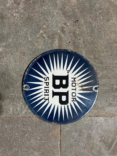 Porcelain BP Enamel Sign Size 6x6 Inches