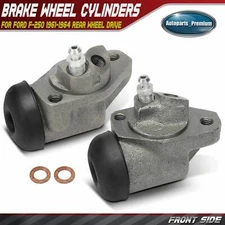 2Pcs Front Left & Right Side Drum Brake Wheel Cylinder for Ford F-250 1961-1964