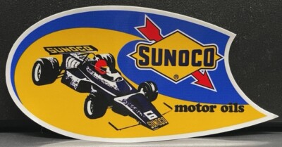 VRHTF NHRA ''COOL ''SUNOCO MOTOR MOTOR OILS'' 8 X 3.5'' STICKER