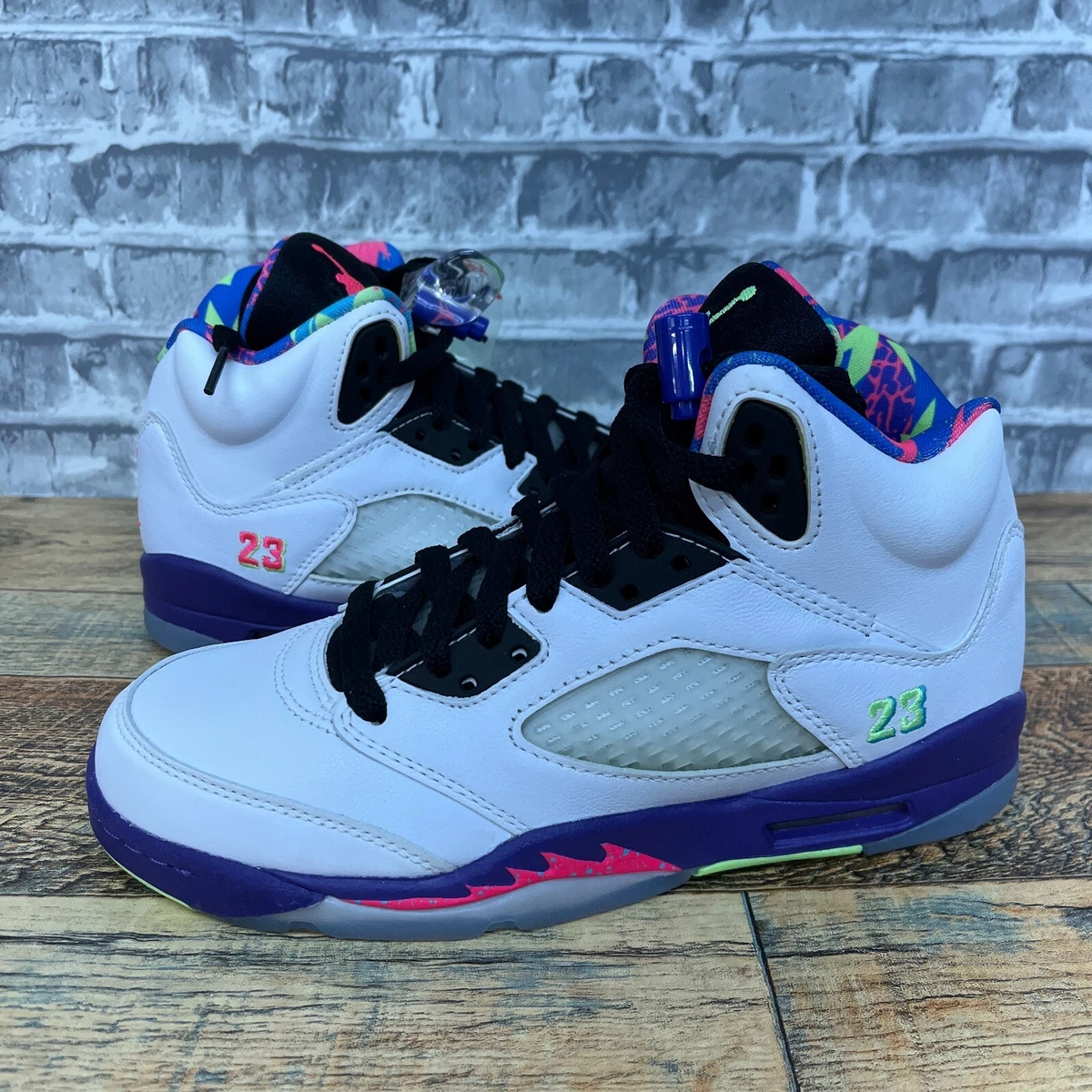 Jordan 5 top white purple blue