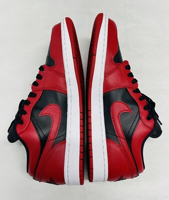 Nike Air Jordan 1 Retro Low Reverse Bred Pebble Swoosh Men display picture 2