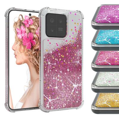 EAZY CASE für Xiaomi 13 Glitzer Hülle Flüssig Silikon Handyhülle Etui Tasche