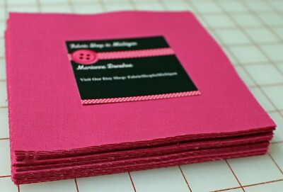 charm pack Flamingo Solid  MDG 48 five inch squares