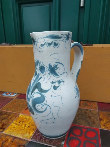 Keraluc Quimper Ceramic Signed Pitcher