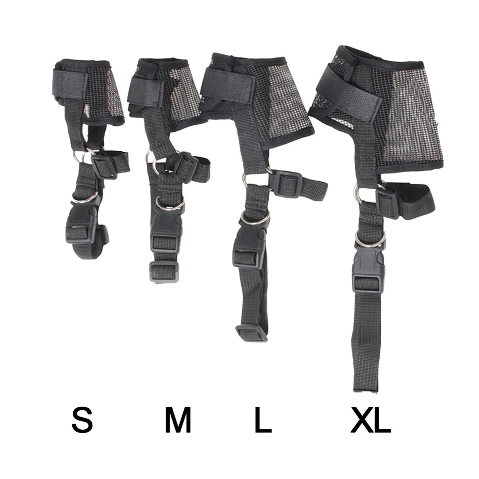 Máscara de malla para masticar anti mordeduras para bozal de perro pequeña grande mascota gato Foto 2 de 4