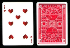 Playing card Star Wars Dark Side Red - 7 of Hearts ZT 24