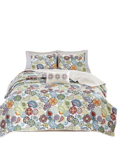 LR　オーダー Queen Quilt Set, Cotton Reversible Bedding with Matching Shams