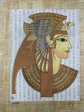 13”x17” 100% Authentic Egyptian Handmade Papyrus Painting That Glows In The Dark