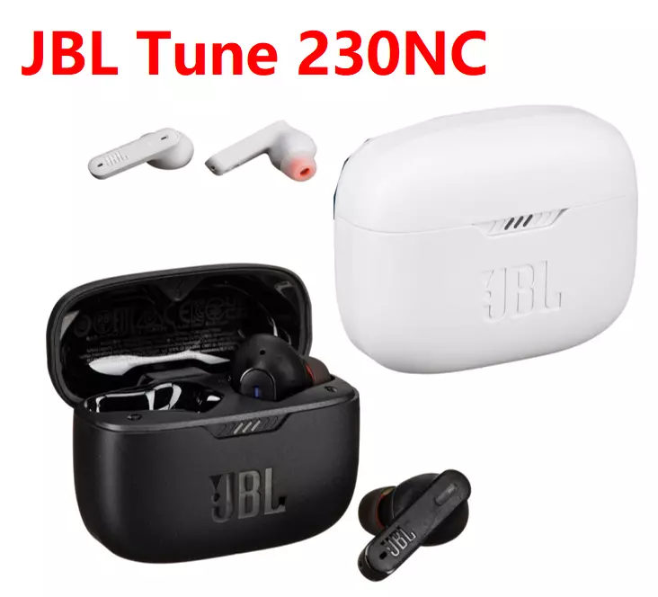 JBL Tune 230NC True Wireless Noise Cancelling In-Ear Headphones Black /  White