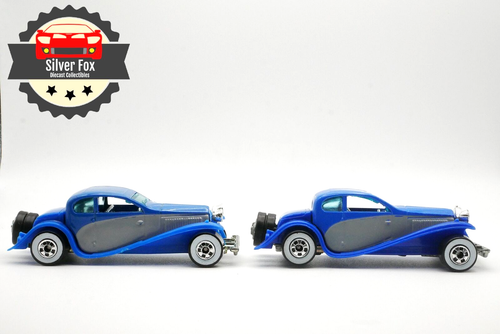 Bugatti 1937 base variación azul no como nuevo escala 1:64 diecast coche modelo coleccionista - Imagen 6 de 12