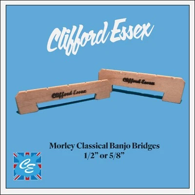 MORLEY BANJO BRIDGES. DESIGNED FOR CLASSICAL BANJO. 1/2" OR 5/8" - Image 1 of 3