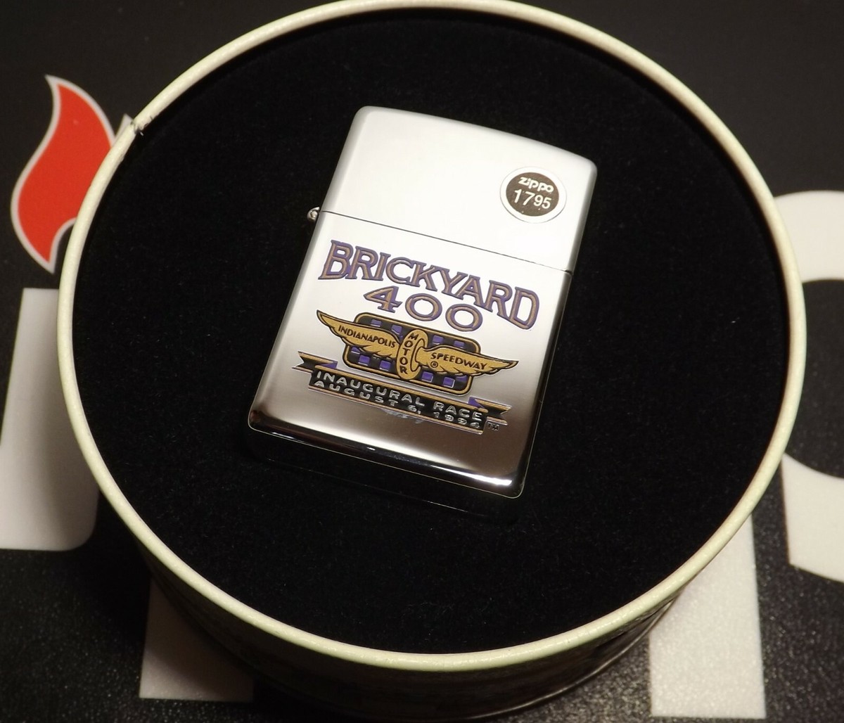 1994 Zippo Brickyard 400 in Commemorative Tin Inaugural Race Hard