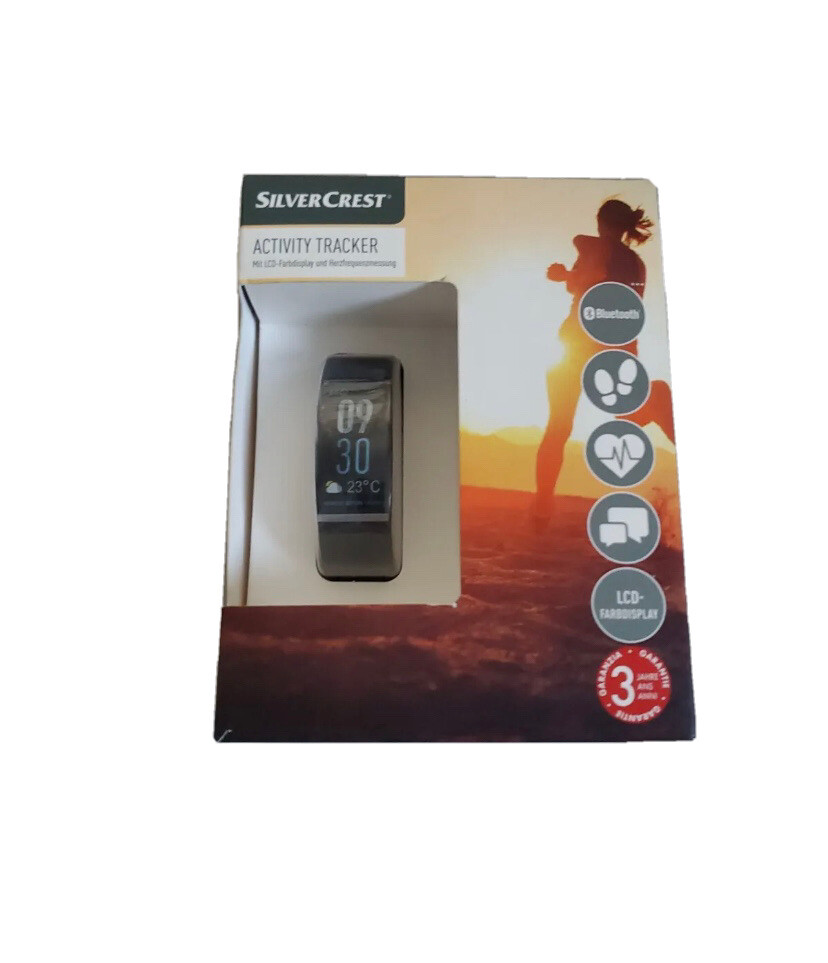 Fitnesstracker Schrittzähler Uhr SAT 1500 B1 Silvercrest schwarz online