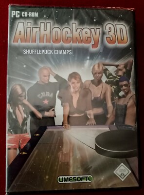 PC -CD-ROM - AIRHOCKEY 3D - SCHUFFLEPUCK CHAMPS - NEU & OVP