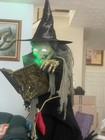 Spirit Halloween Spell Speaking Witch retired Halloween Animatronic prop no box — photo 8