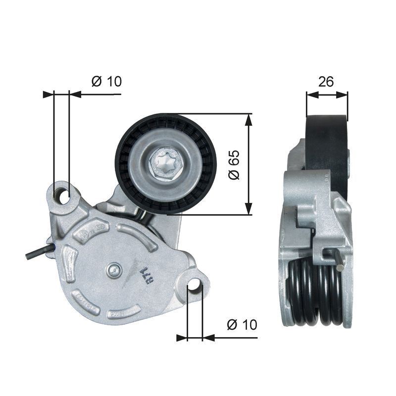 GATES DRIVEALIGN TENSIONER - T39400 - Image 15